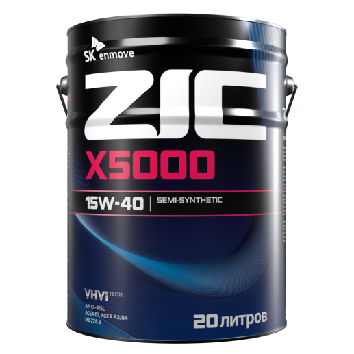 [2075047309308] ZIC DIESEL X5000 15w-40 20L